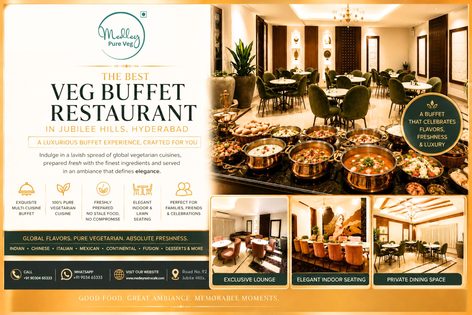 Best Veg Buffet Restaurant in Jubilee Hills Hyderabad